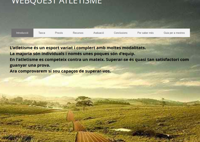 Webquest sobre l’atletisme