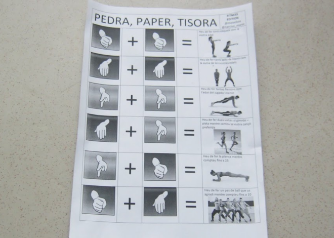 Pedra, paper i tisora fitness edition